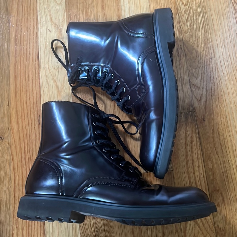 MENS ZARA MERLOT LACE UP BOOT